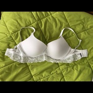White Lacy Aerie Demi Bra